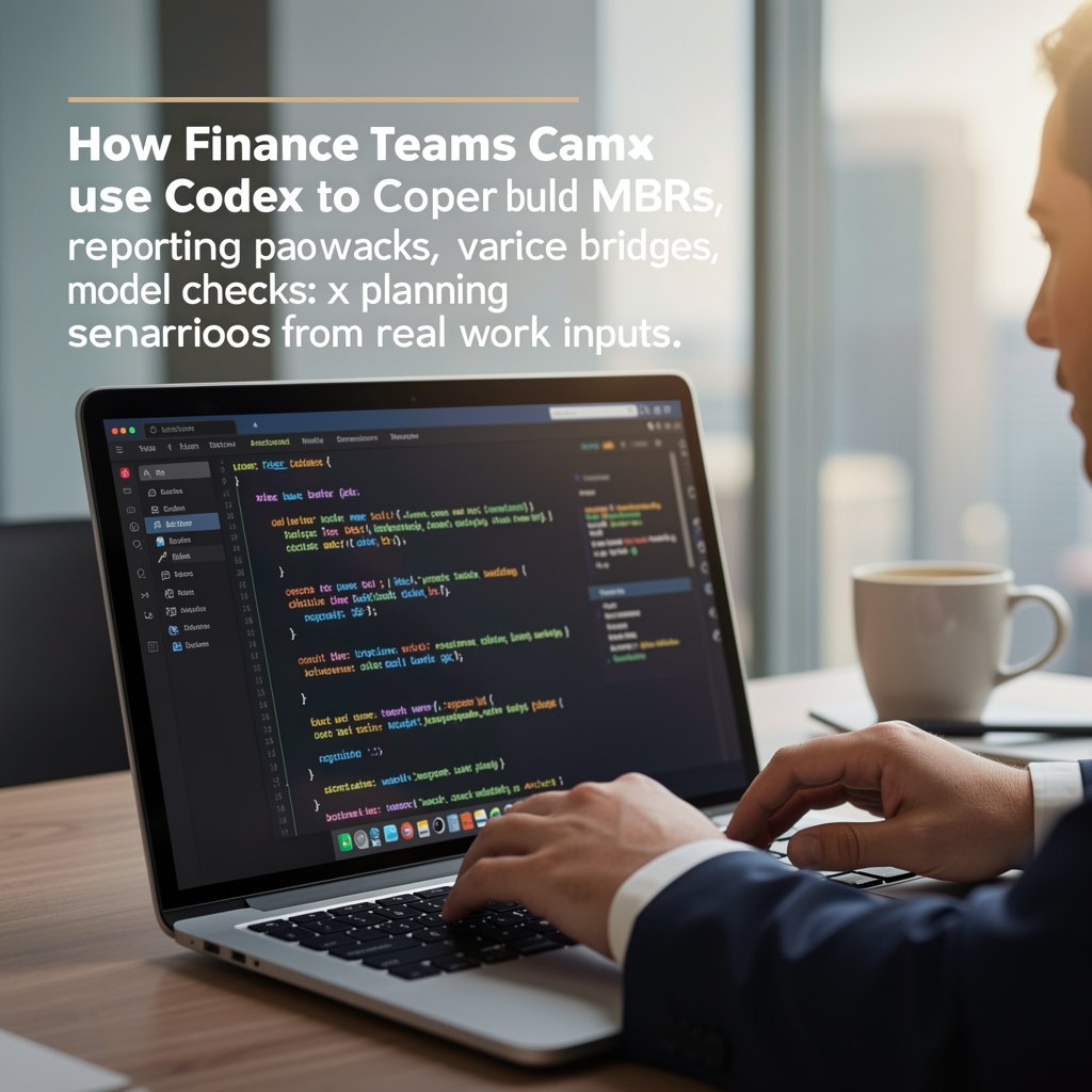How finance teams use Codex