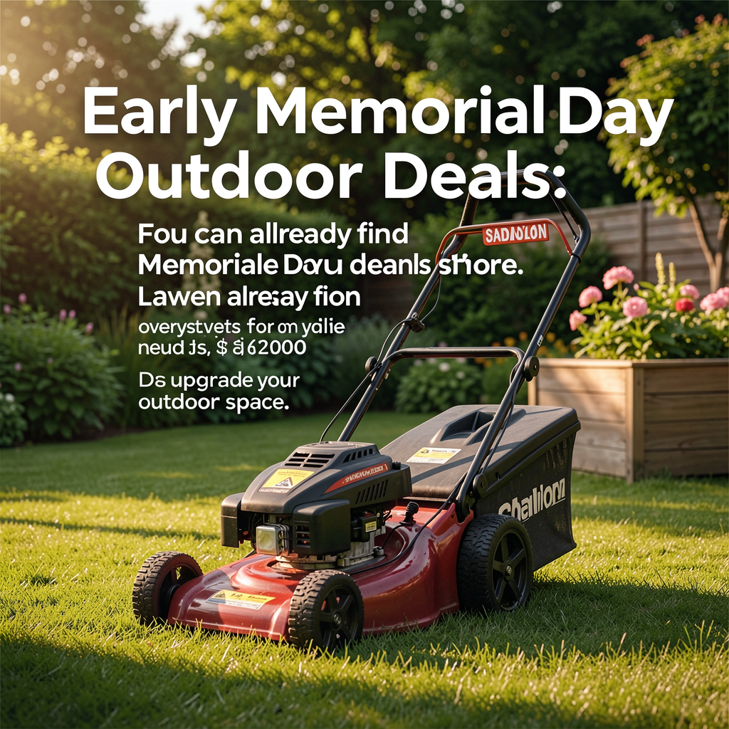 I found the best early Memorial Day outdoor deals: Lawn mowers, power banks, and more