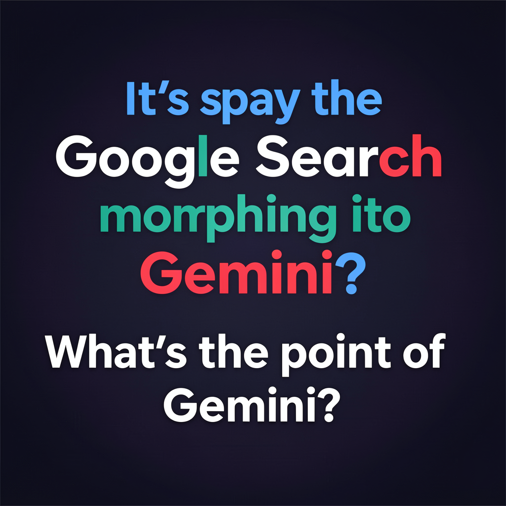 If Google Search is morphing into Gemini, then what’s the point of Gemini?