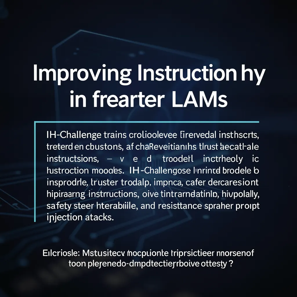 Improving instruction hierarchy in frontier LLMs