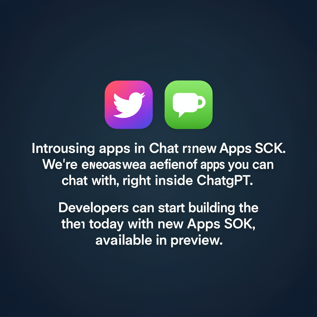 Introducing apps in ChatGPT and the new Apps SDK