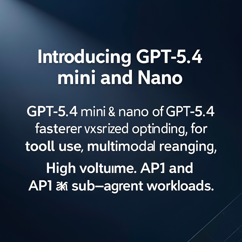 Introducing GPT-5.4 mini and nano