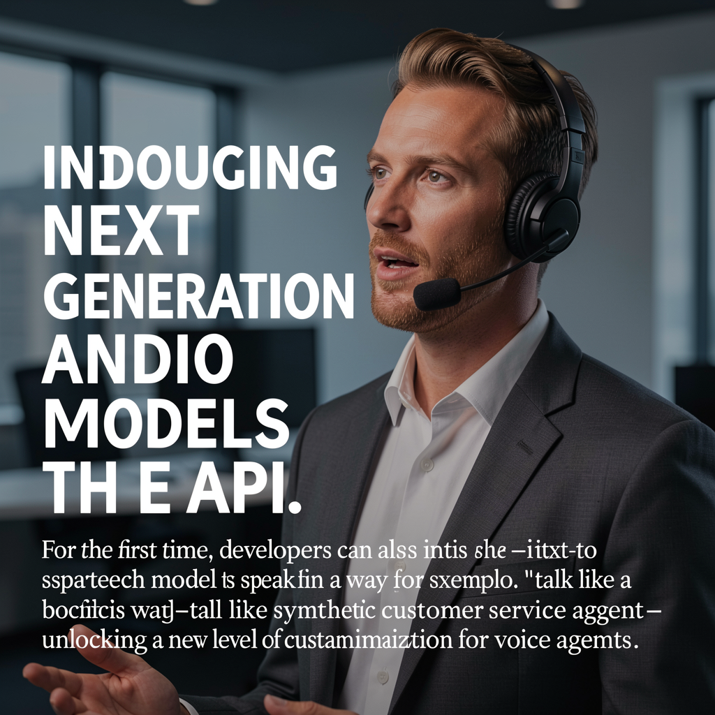 Introducing next-generation audio models in the API