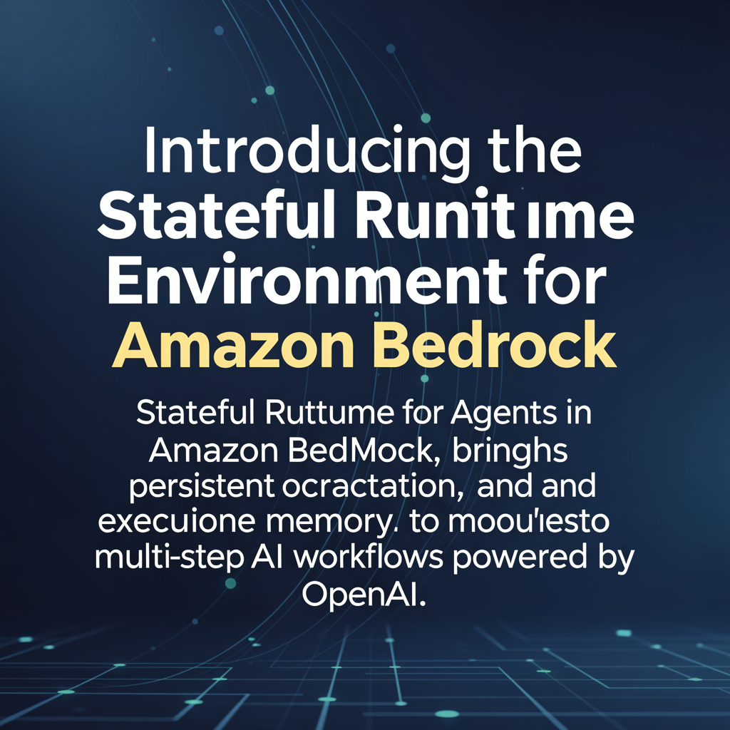 Introducing the Stateful Runtime Environment for Agents in Amazon Bedrock