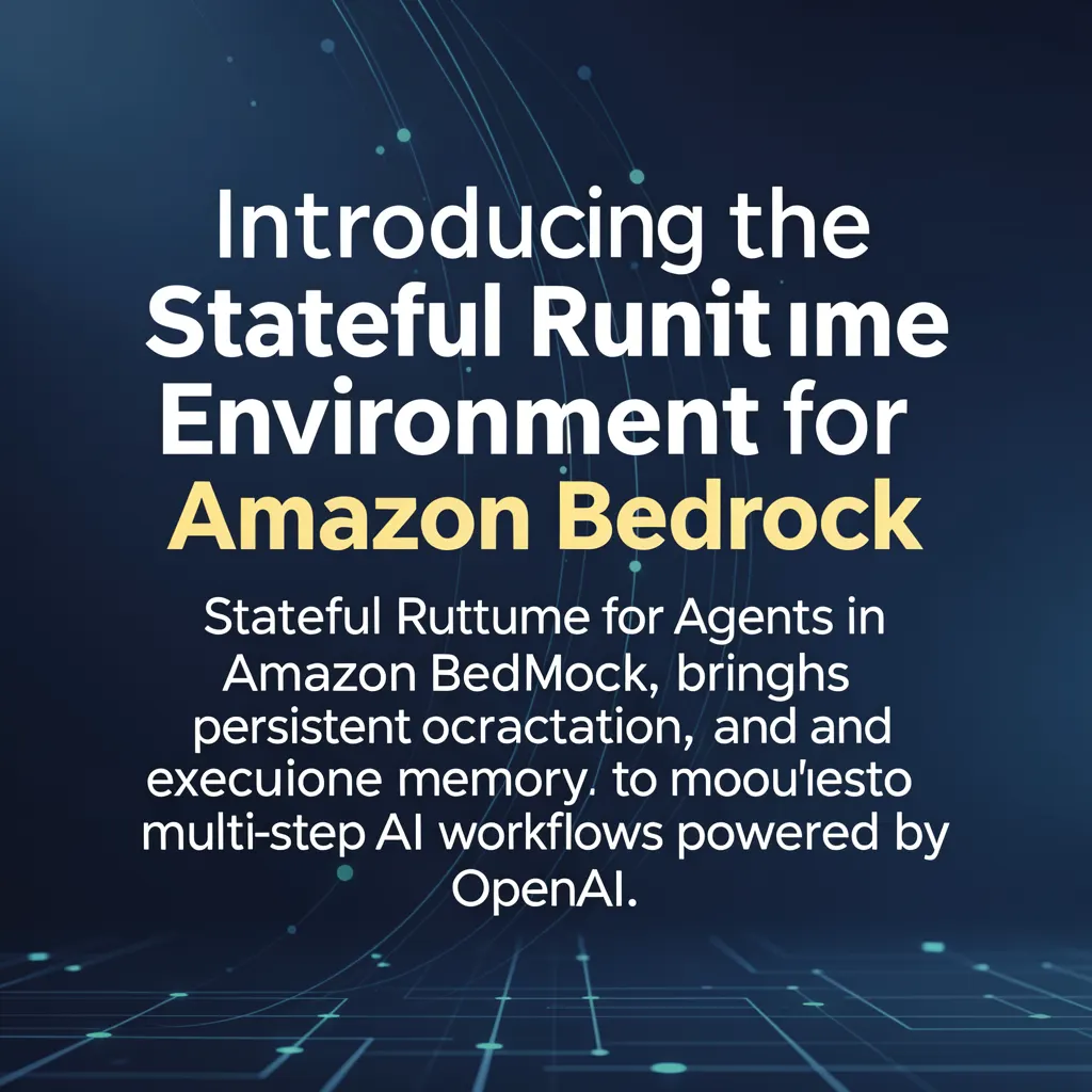 Introducing the Stateful Runtime Environment for Agents in Amazon Bedrock