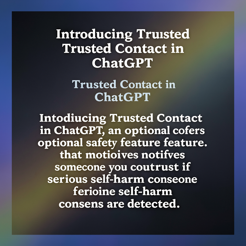 Introducing Trusted Contact in ChatGPT