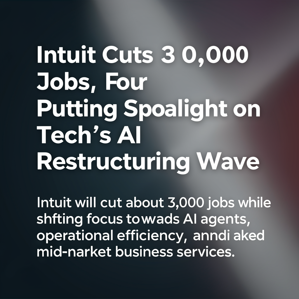 Intuit Cuts 3,000 Jobs, Putting Spotlight on Tech’s AI Restructuring Wave