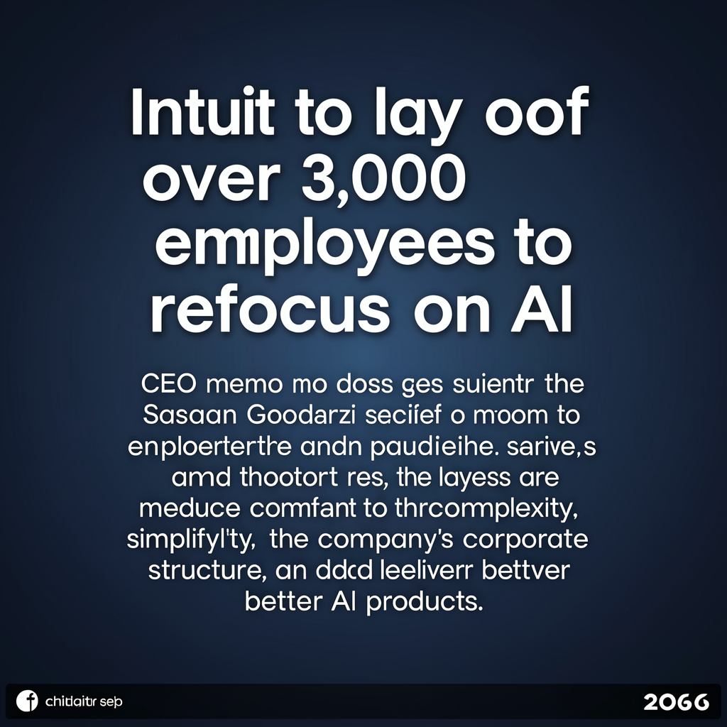 Intuit to lay off over 3,000 employees to refocus on AI