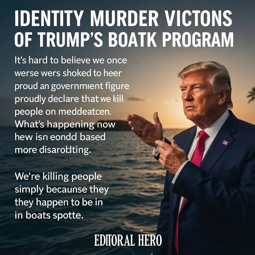 Journalists Identify Murder Victims Of Trump’s Boat Strike Program