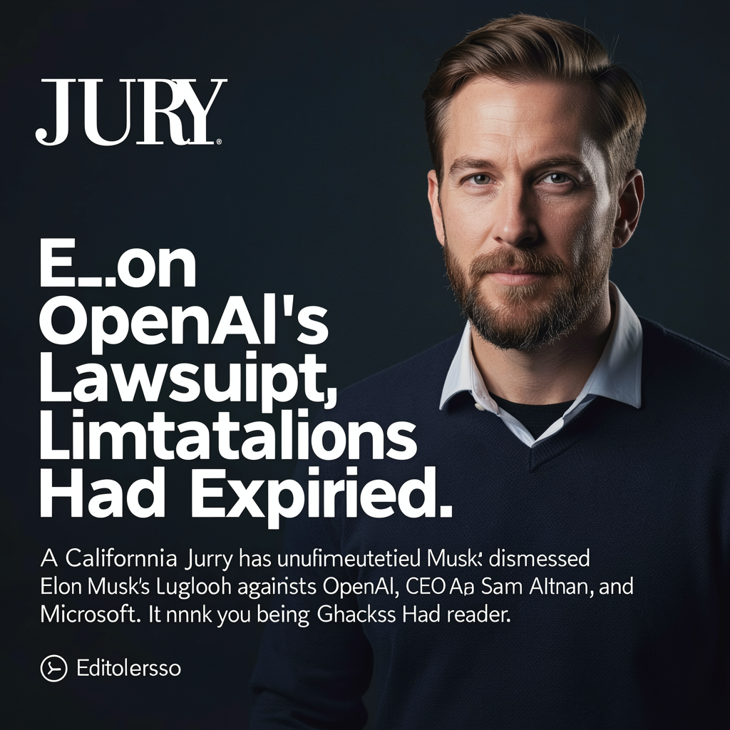 Jury Rejects Elon Musk's OpenAI Lawsuit, Finding Statute of Limitations Had Expired