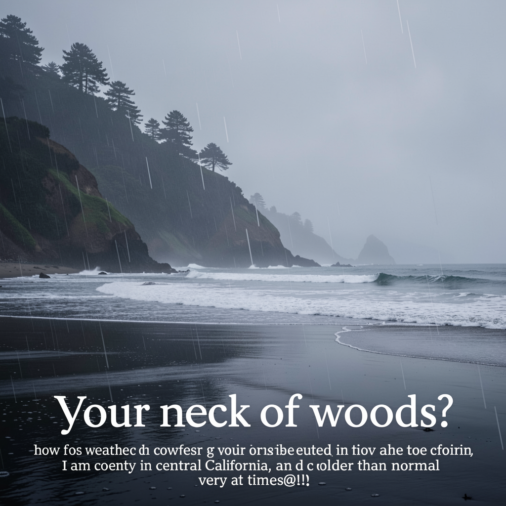 Just curious....how is the weather in your neck of the woods?