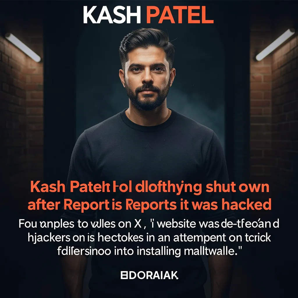 Kash Patel’s clothing brand website shut down after reports it was hacked