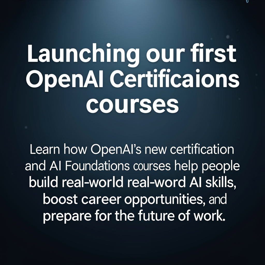 Launching our first OpenAI Certifications courses