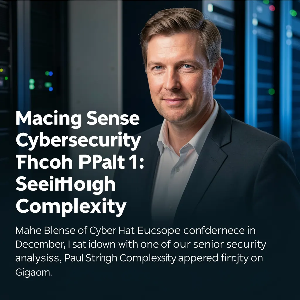 Making Sense of Cybersecurity – Part 1: Seeing Through Complexity