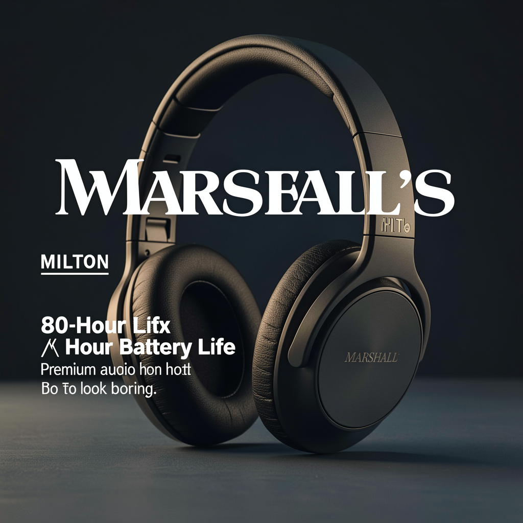 Marshall’s new Milton headphones promise 80-hour battery life, and they actually look good too