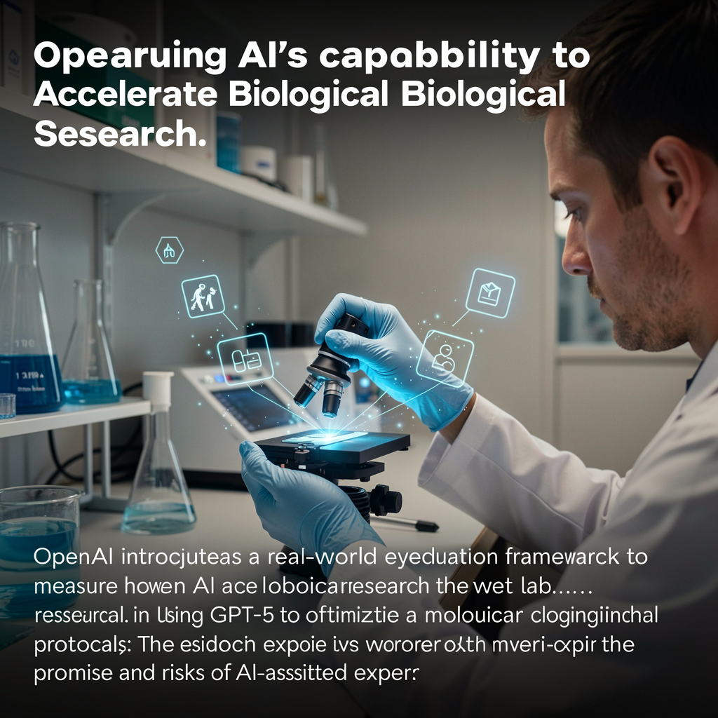 Measuring AI’s capability to accelerate biological research