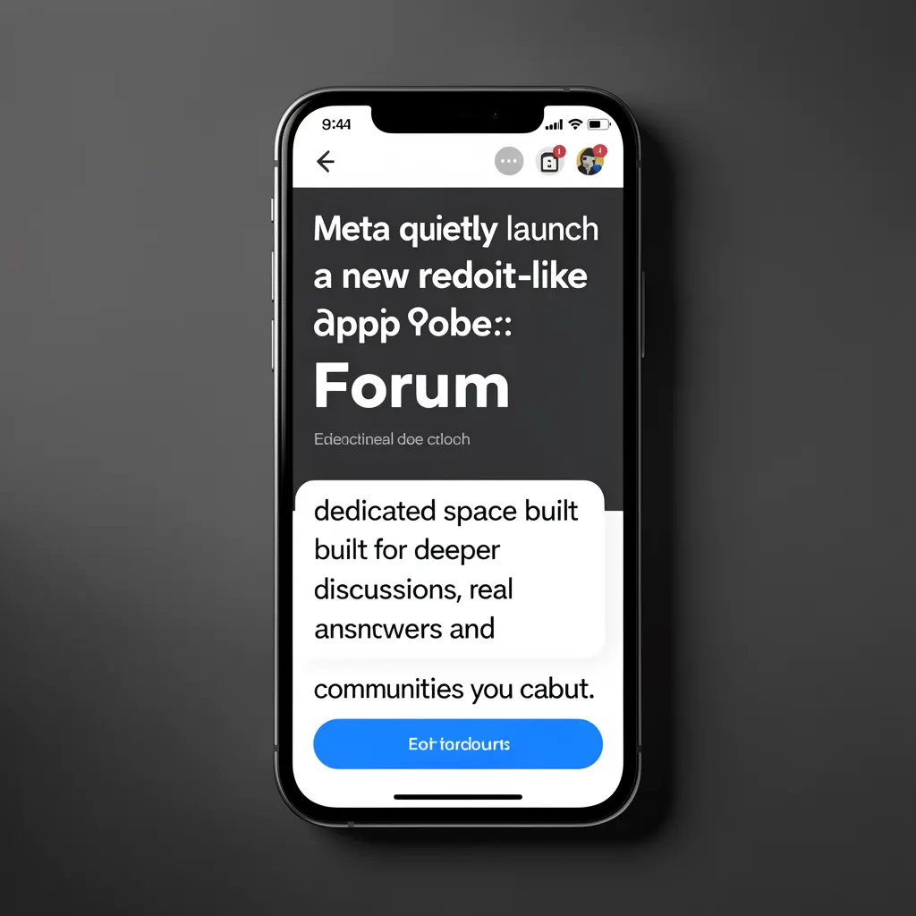 Meta quietly launches a new Reddit-like app called Forum