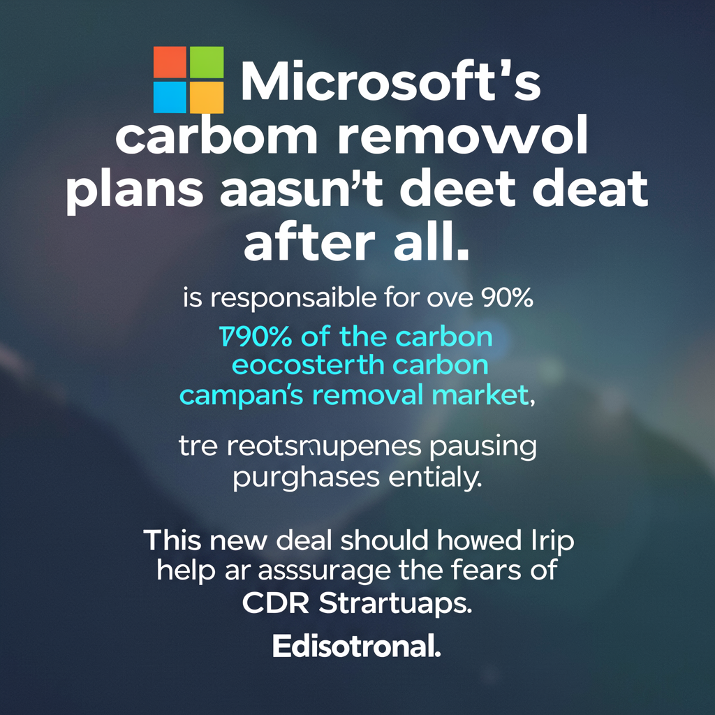 Microsoft’s carbon removal plans aren’t dead after all