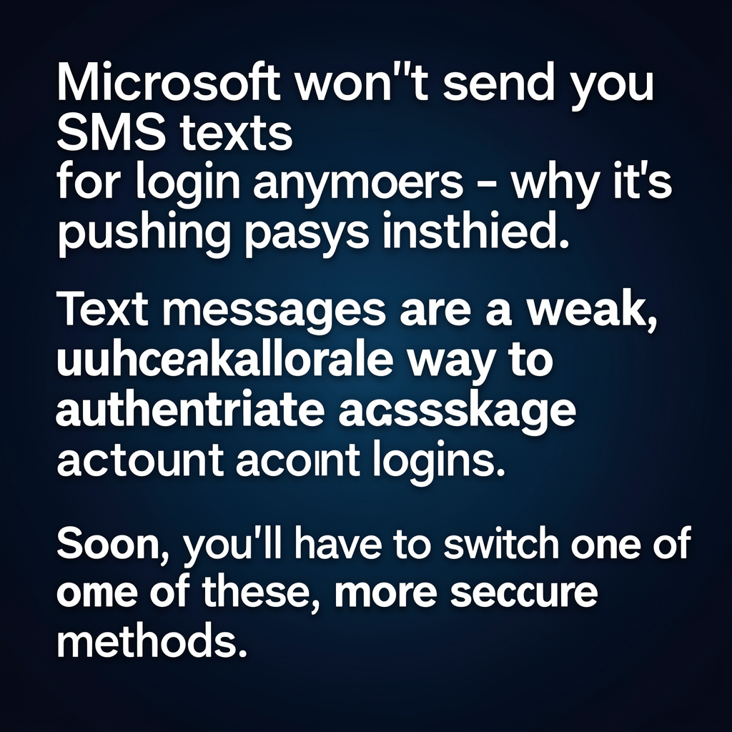 Microsoft won't send you SMS texts for login anymore - why it's pushing passkeys instead