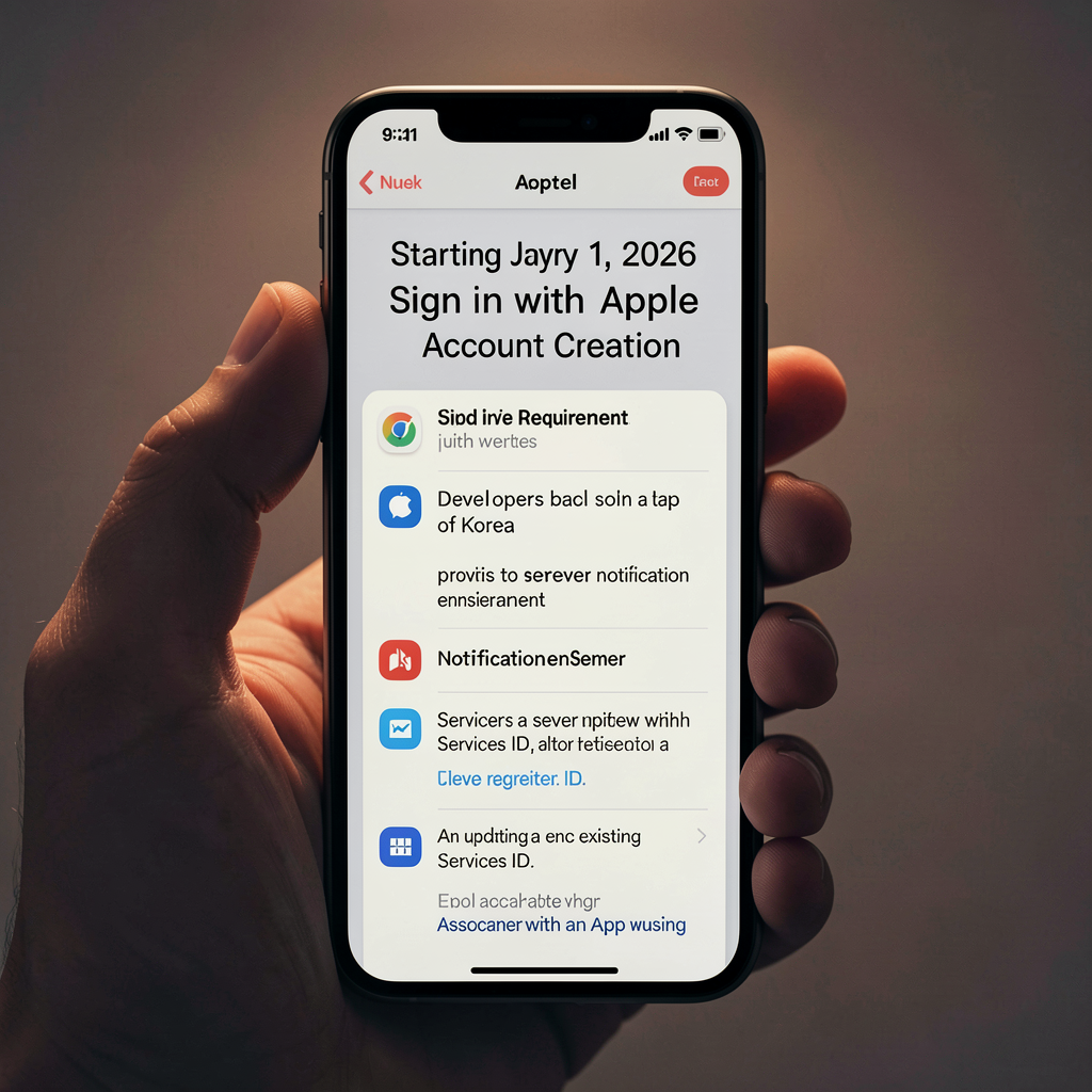 New requirement for apps using Sign in with Apple for account creation