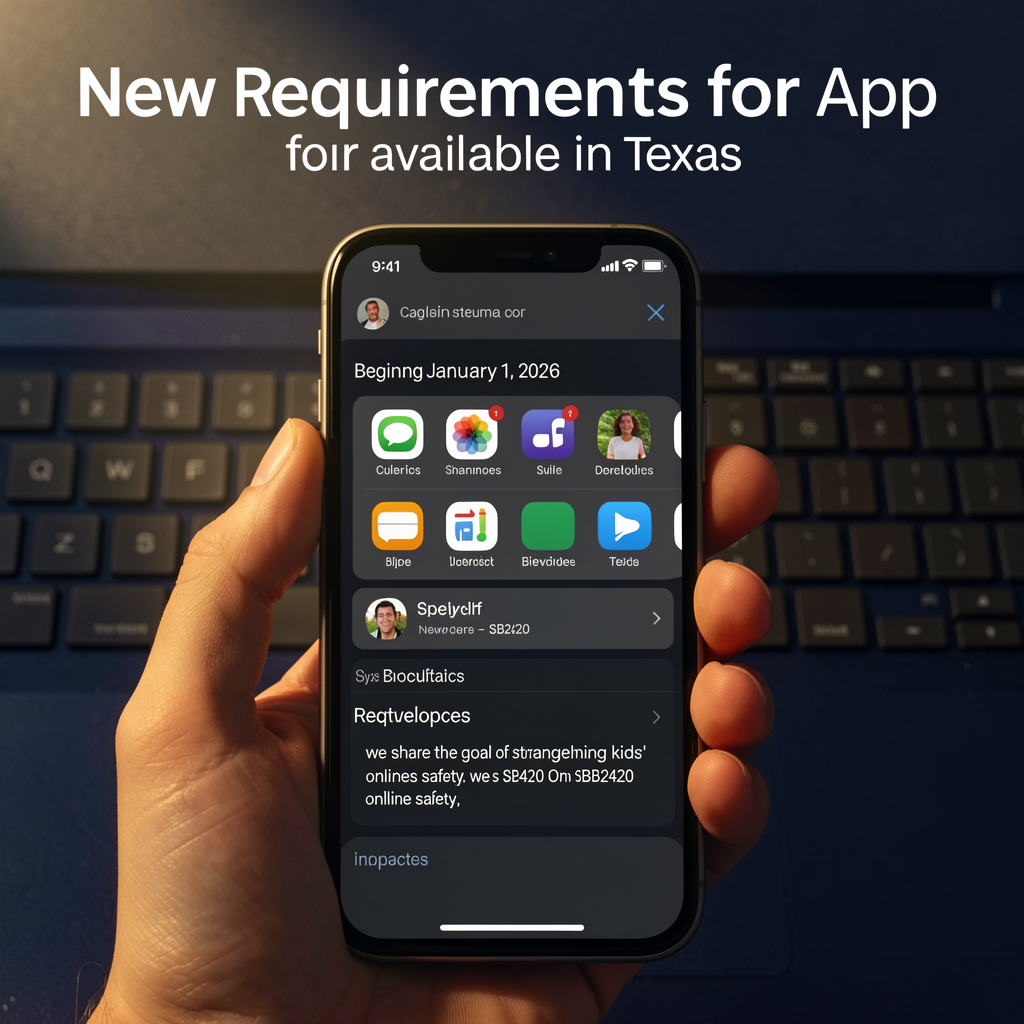 New requirements for apps available in Texas