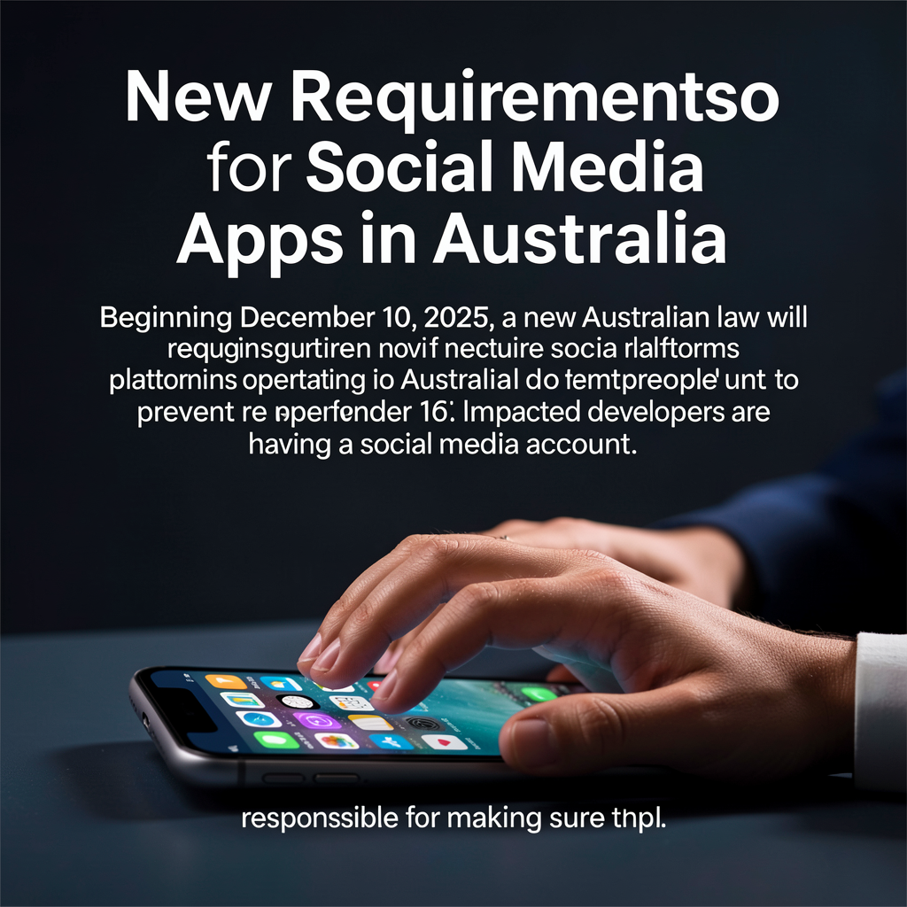 New Requirements for Social Media Apps in Australia