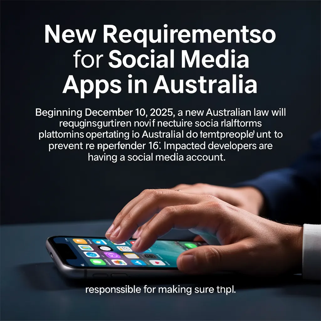 New Requirements for Social Media Apps in Australia