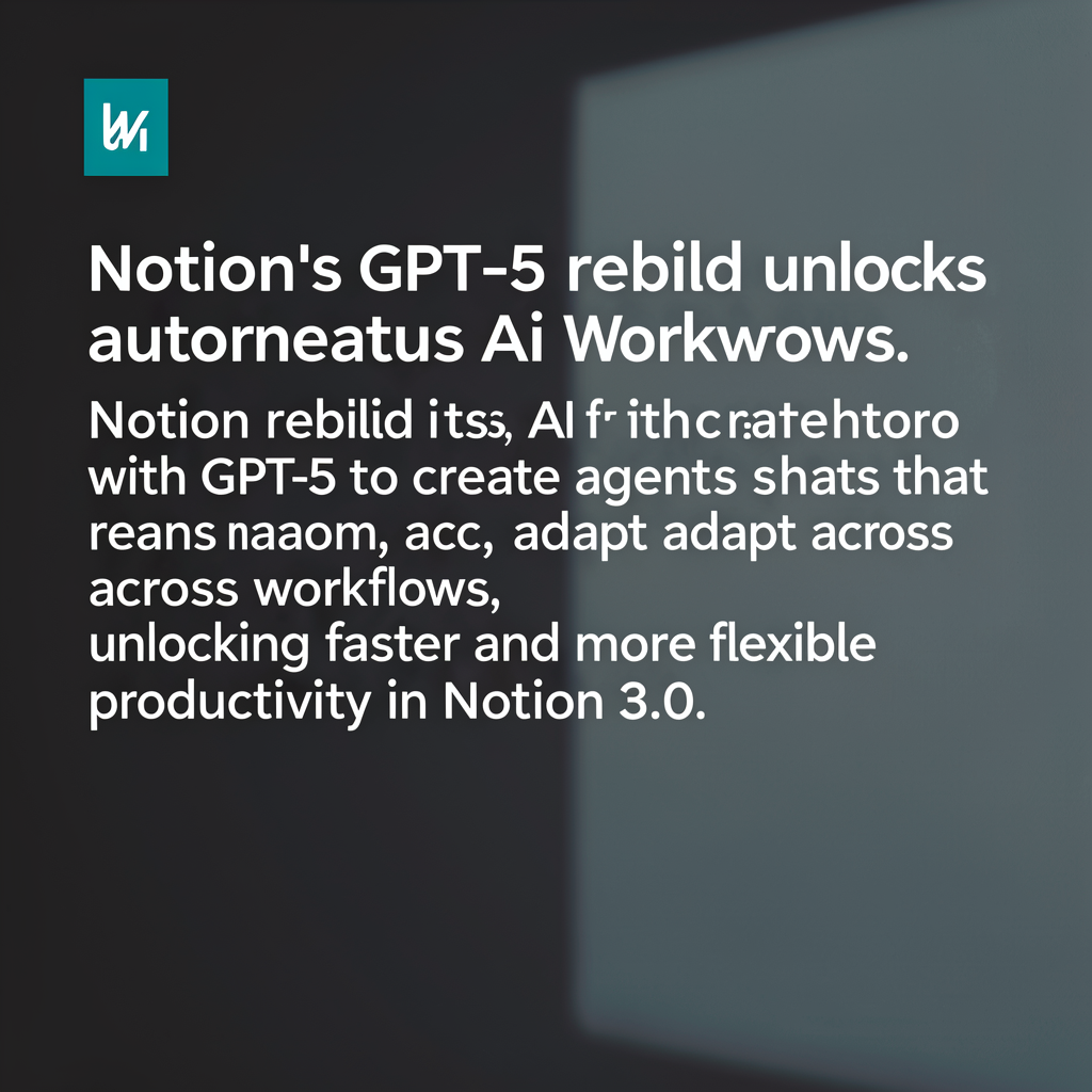 Notion’s GPT‑5 rebuild unlocks autonomous AI workflows
