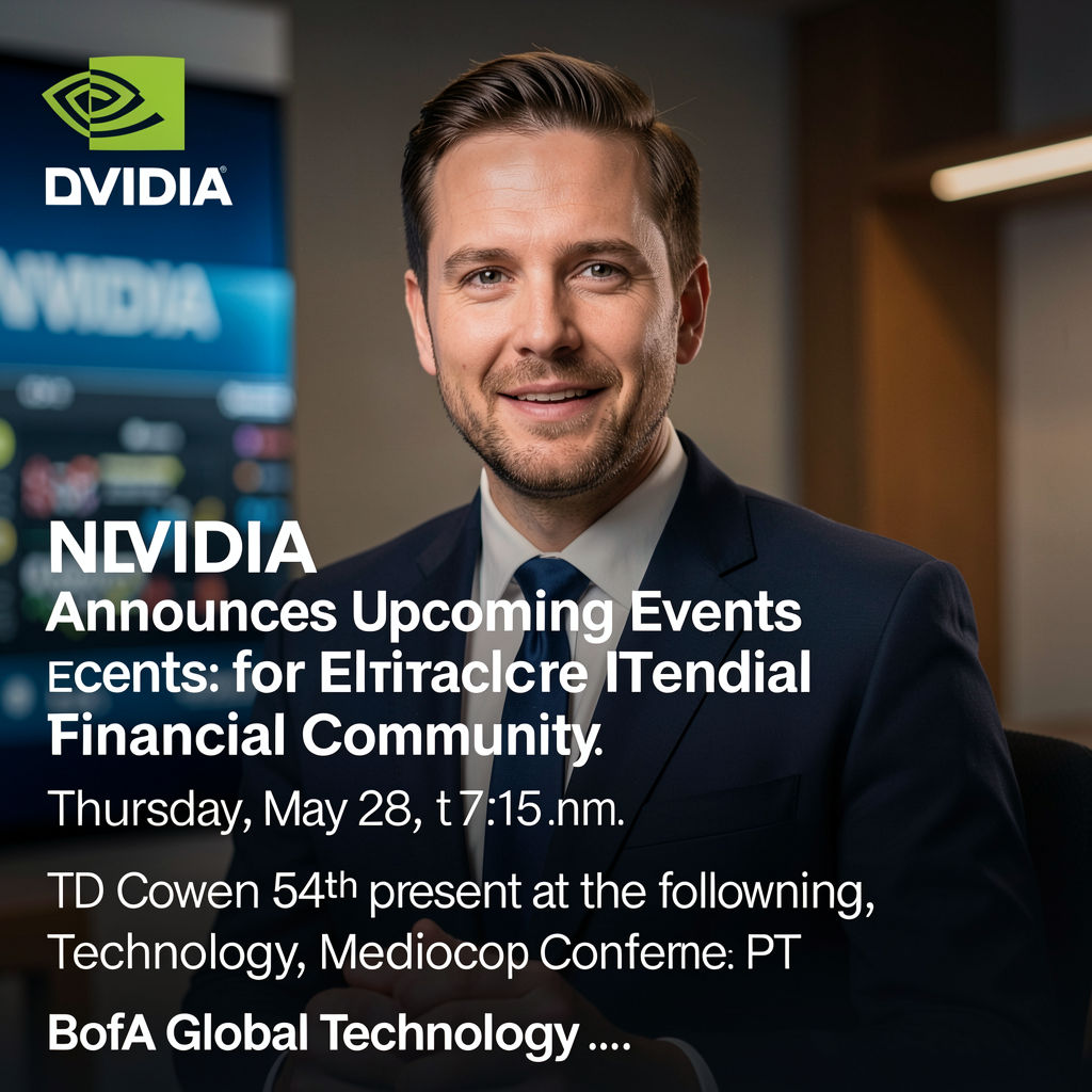 NVIDIA Announces Upcoming Events for Financial Community
