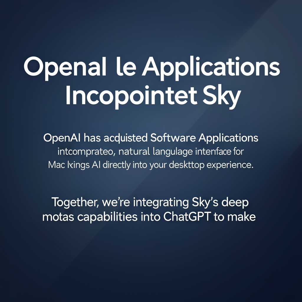 OpenAI acquires Software Applications Incorporated, maker of Sky