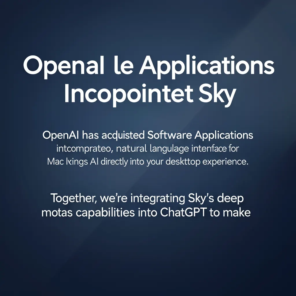 OpenAI acquires Software Applications Incorporated, maker of Sky