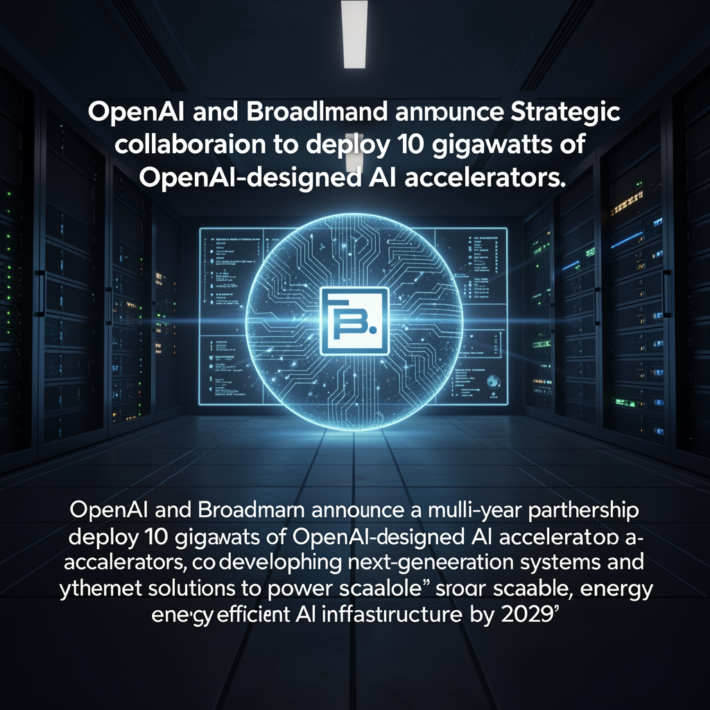 OpenAI and Broadcom announce strategic collaboration to deploy 10 gigawatts of OpenAI-designed AI accelerators