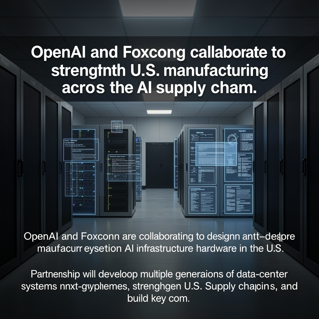 OpenAI and Foxconn collaborate to strengthen U.S. manufacturing across the AI supply chain