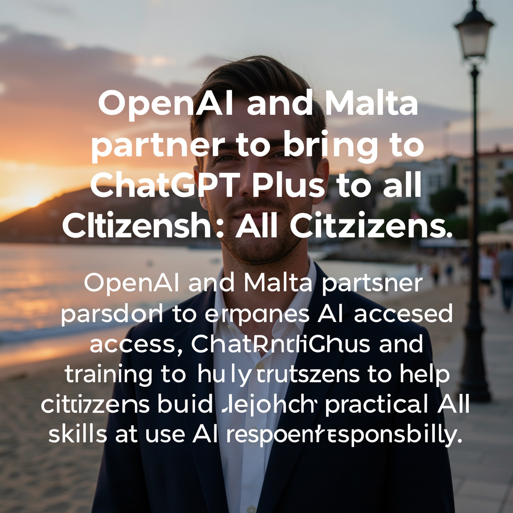 OpenAI and Malta partner to bring ChatGPT Plus to all citizens