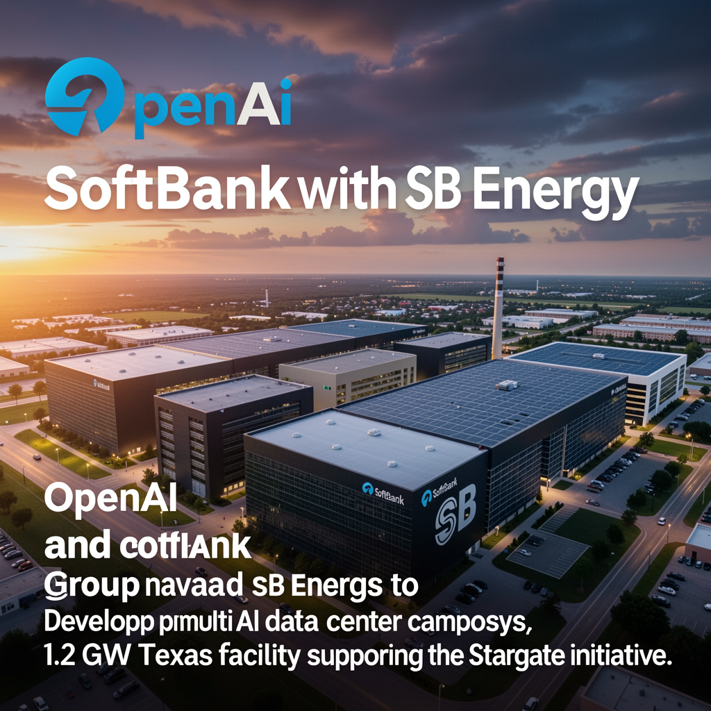 OpenAI and SoftBank Group partner with SB Energy