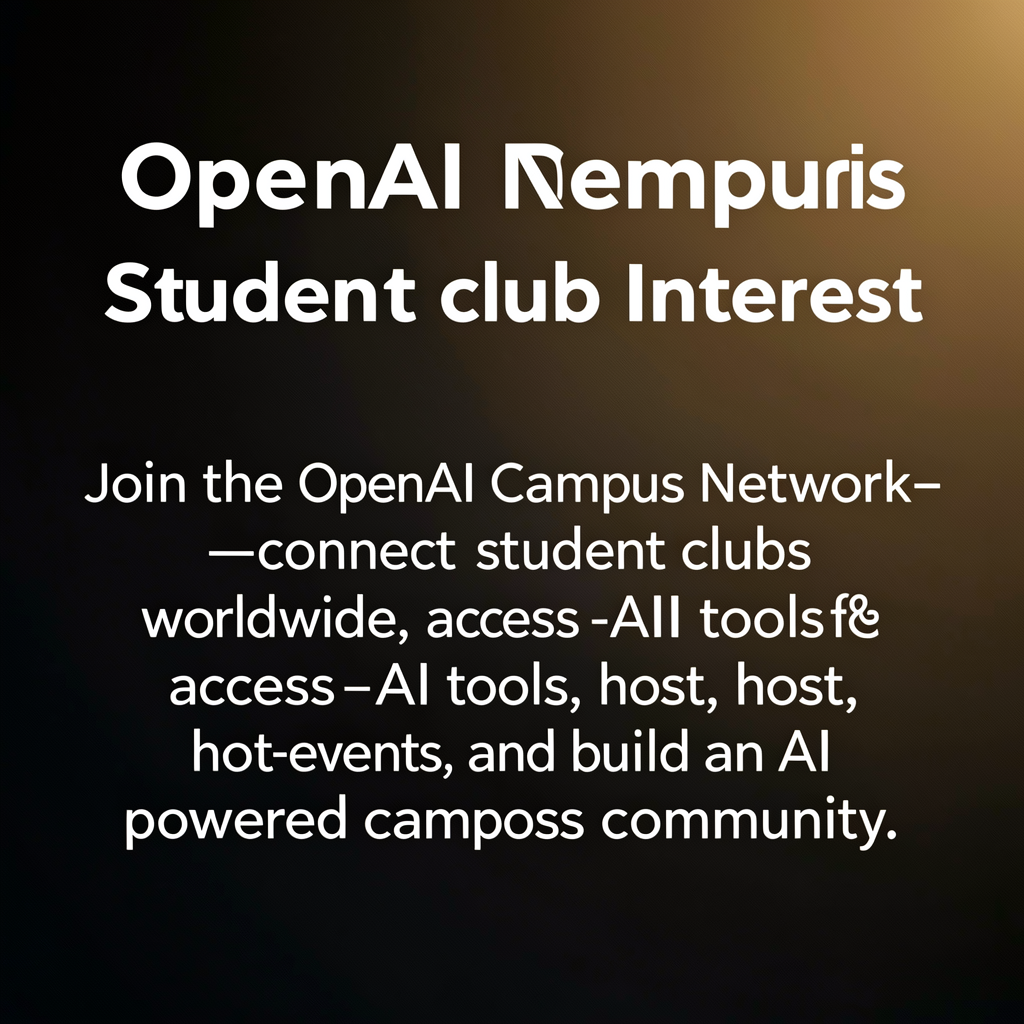 OpenAI Campus Network: Student club interest form