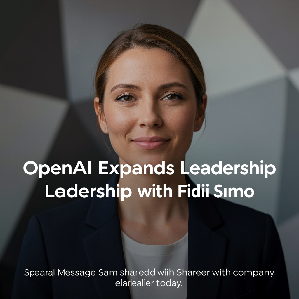 OpenAI Expands Leadership with Fidji Simo
