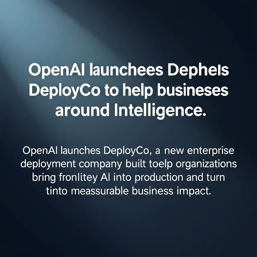 OpenAI launches DeployCo to help businesses build around intelligence