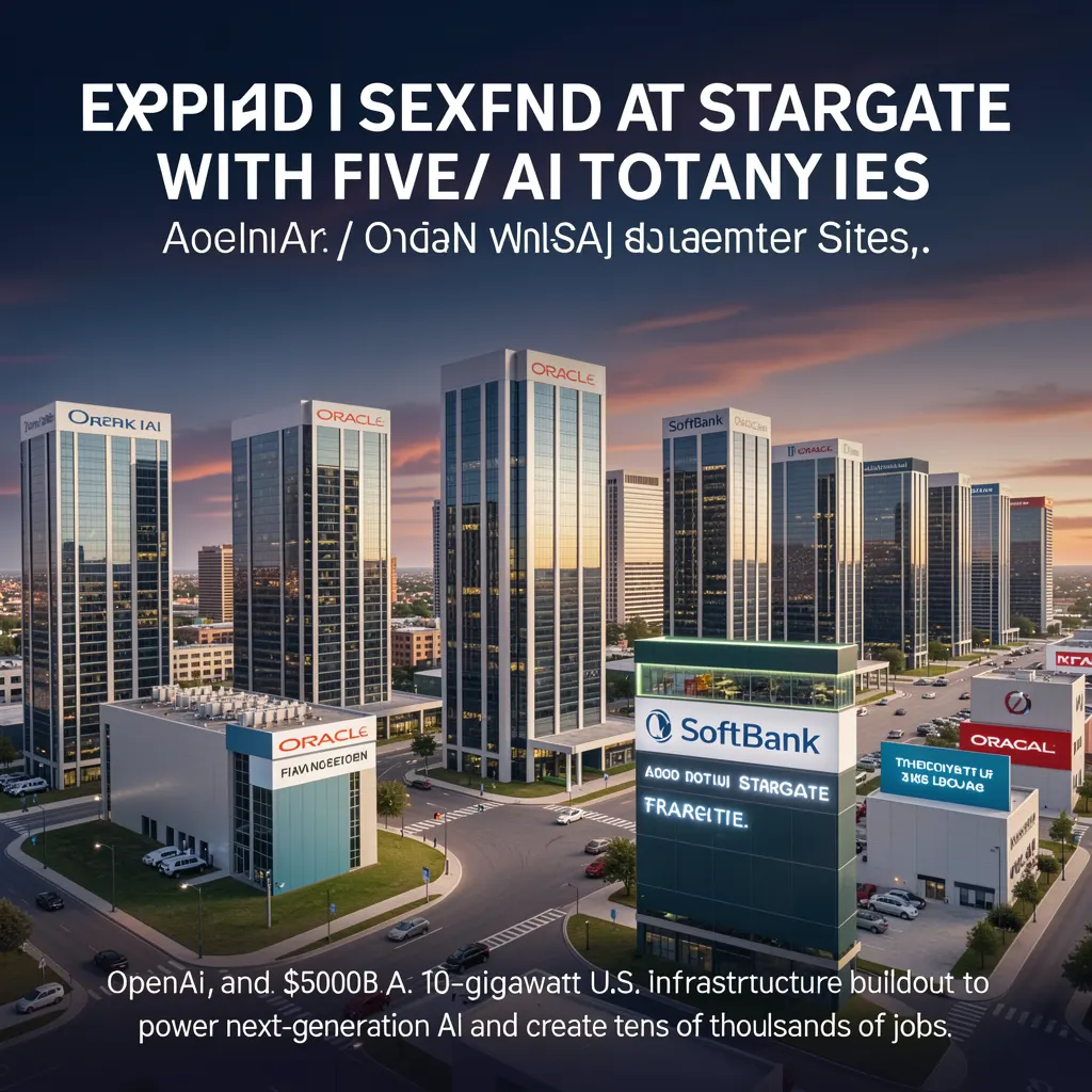OpenAI, Oracle, and SoftBank expand Stargate with five new AI datacenter sites