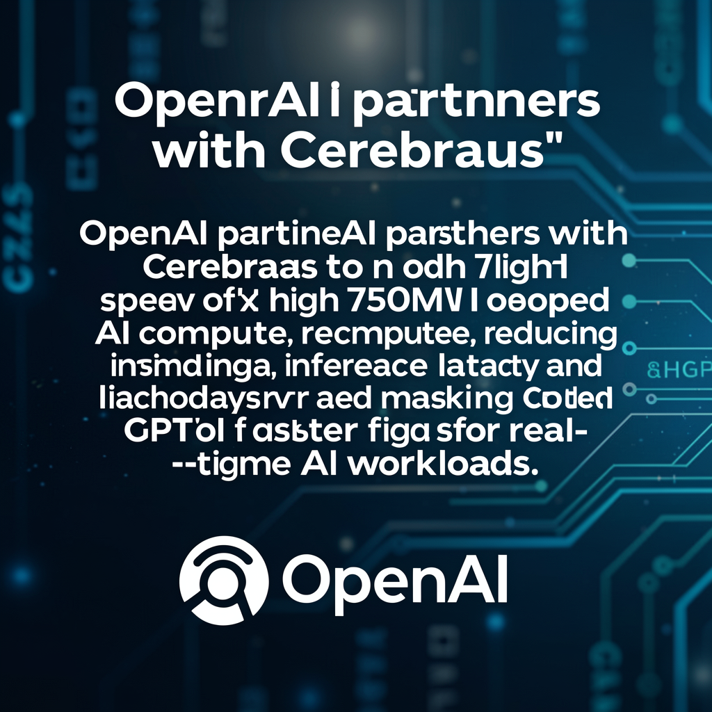 OpenAI partners with Cerebras 
