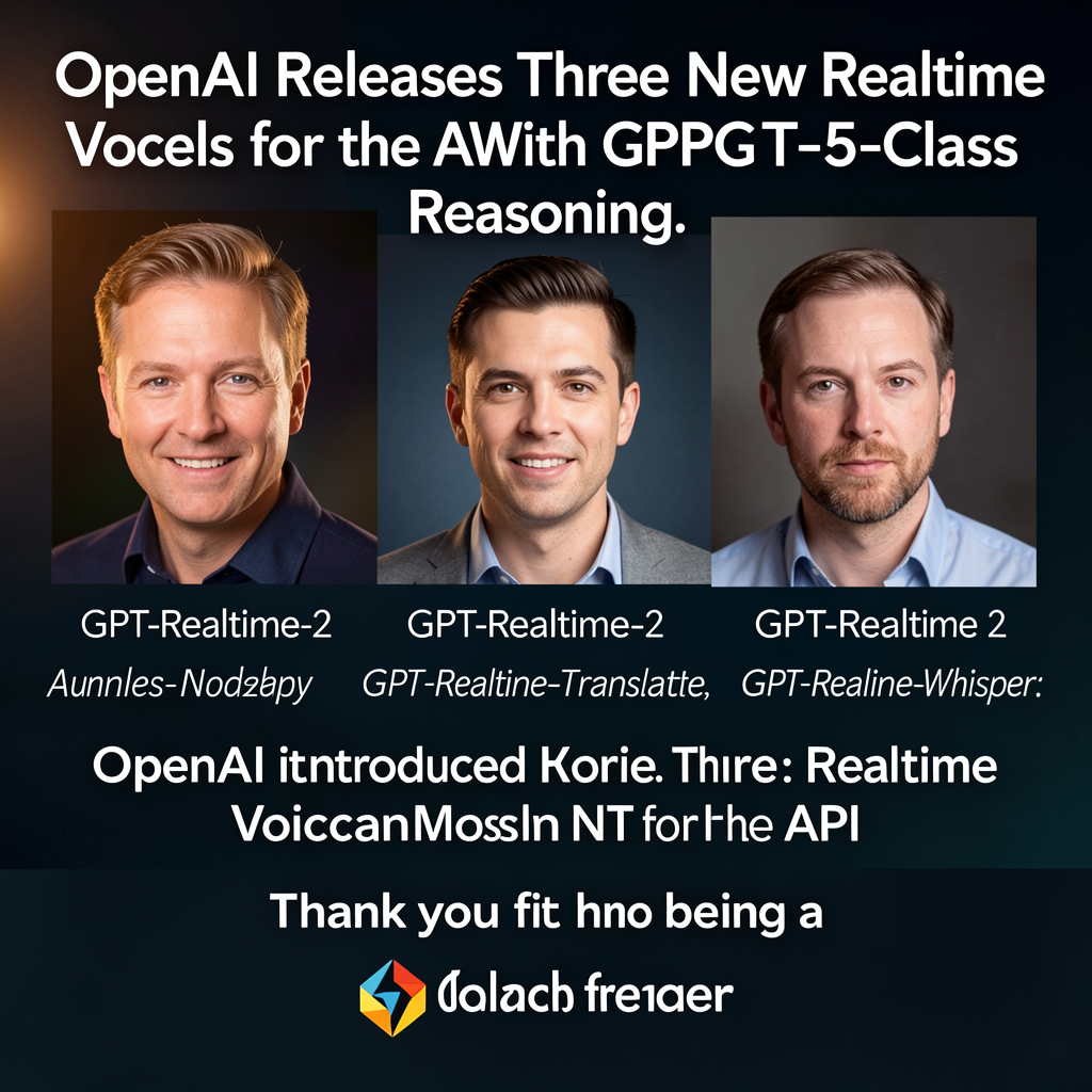 OpenAI Releases Three New Realtime Voice Models for the API With GPT-5-Class Reasoning