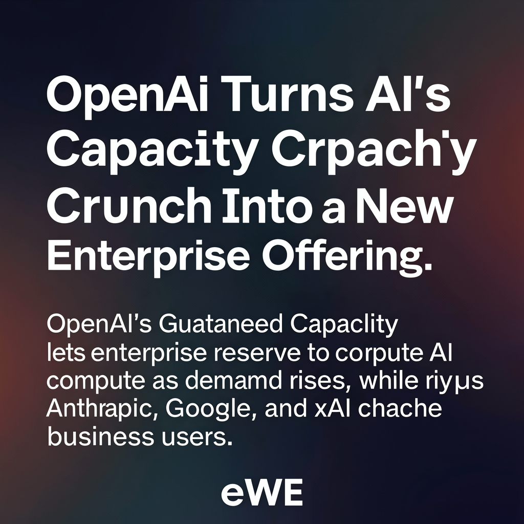 OpenAI Turns AI’s Capacity Crunch Into a New Enterprise Offering