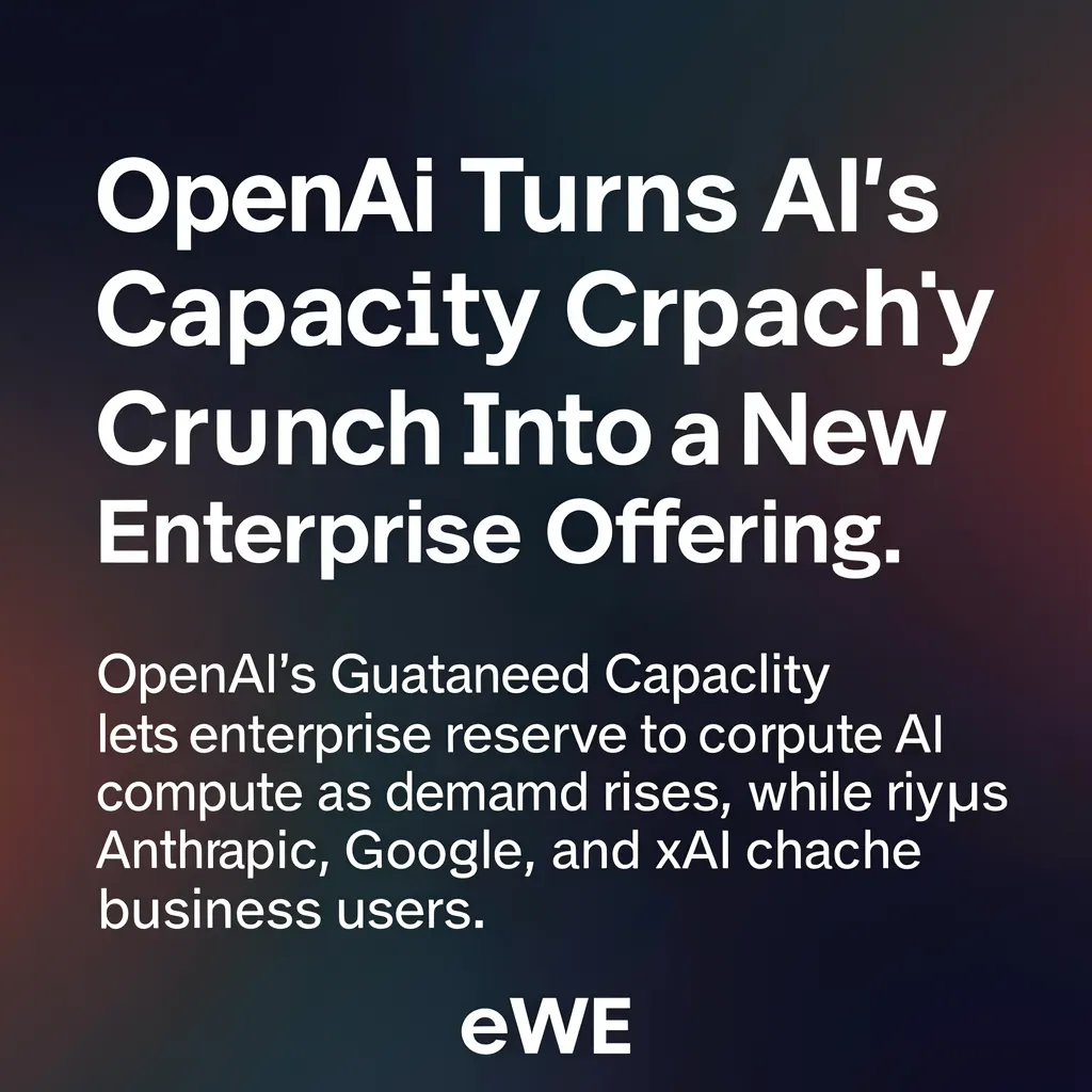 OpenAI Turns AI’s Capacity Crunch Into a New Enterprise Offering