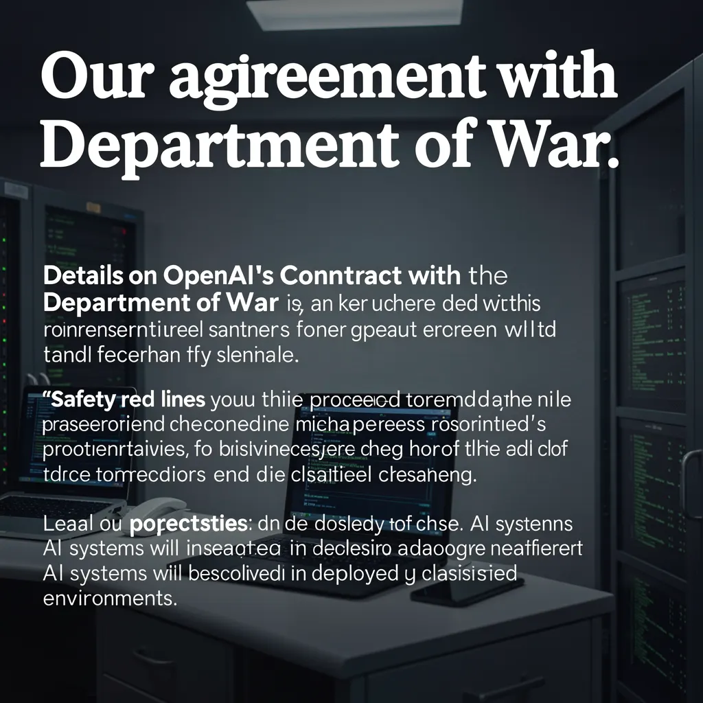 Our agreement with the Department of War