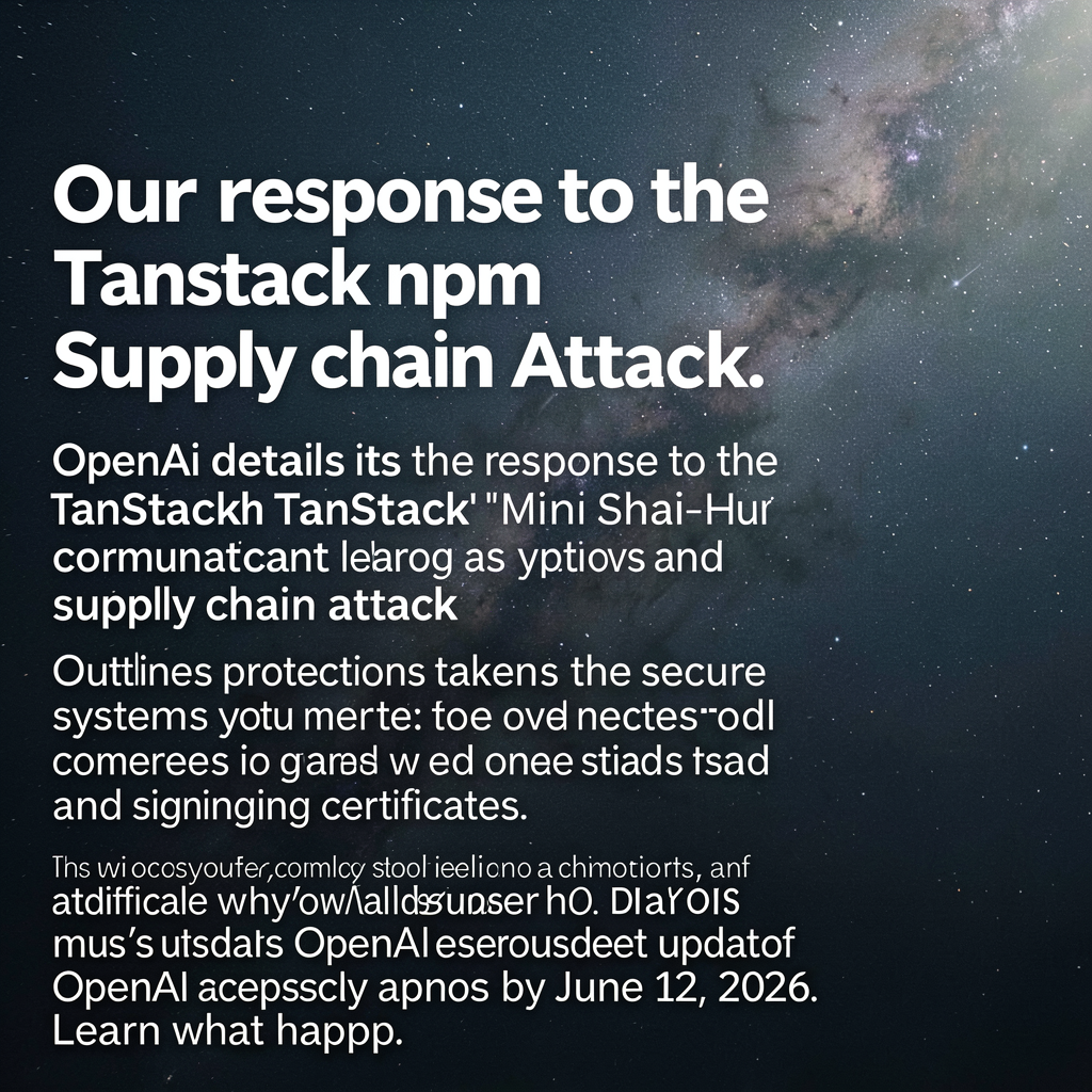 Our response to the TanStack npm supply chain attack