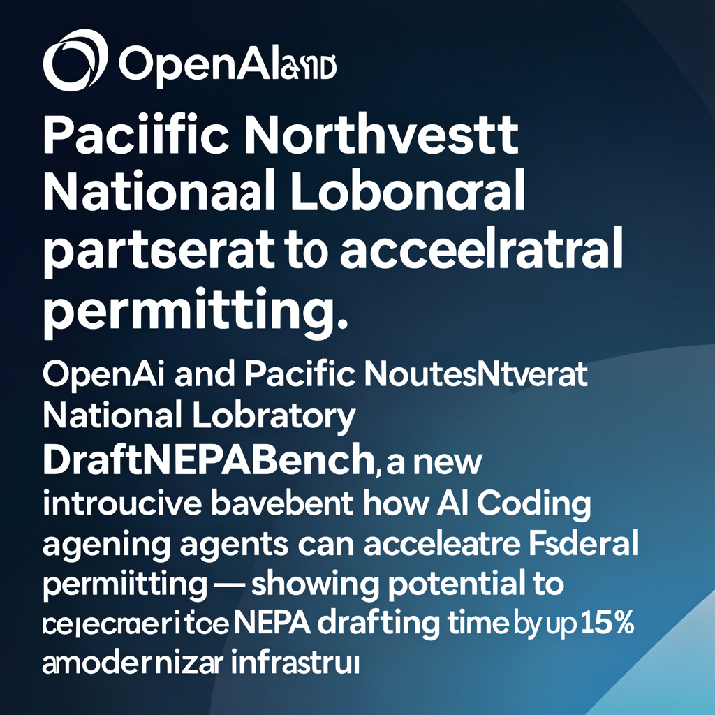 Pacific Northwest National Laboratory and OpenAI partner to accelerate federal permitting