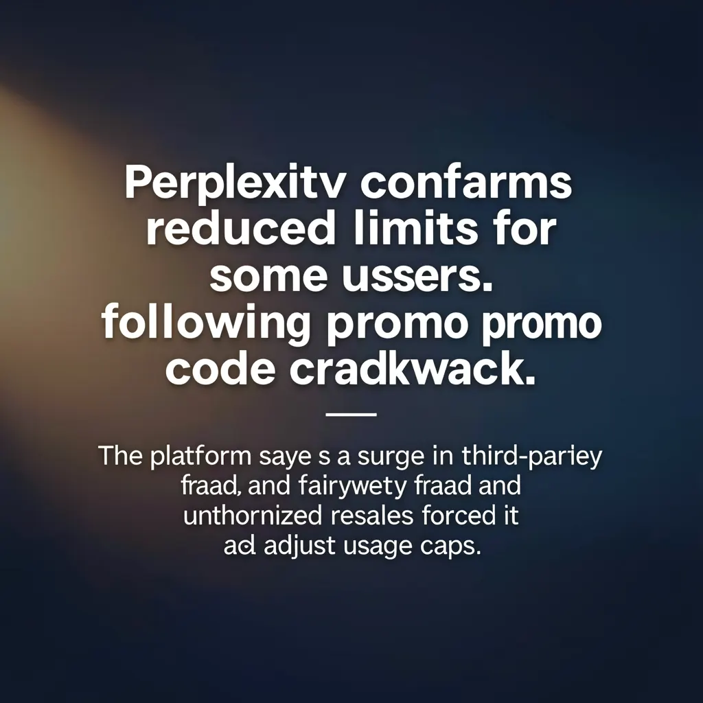 Perplexity confirms reduced limits for some users following promo code crackdown