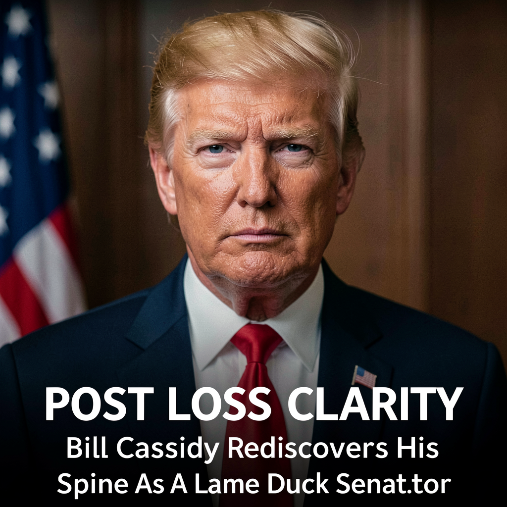 Post Loss Clarity: Bill Cassidy Rediscovers His Spine As A Lame Duck Senator