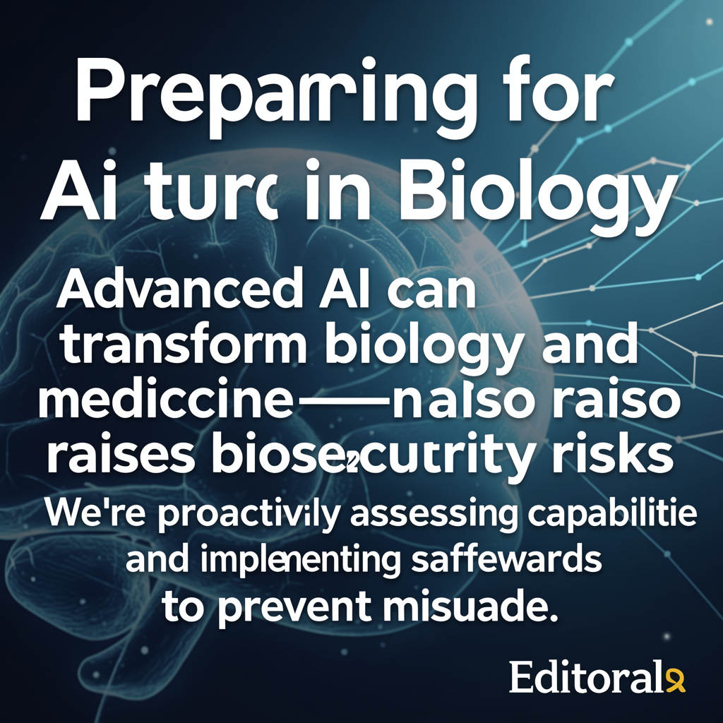 Preparing for future AI risks in biology
