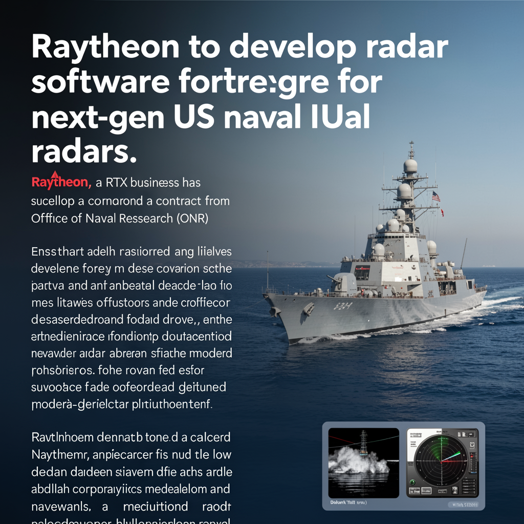 Raytheon to develop radar software for next-gen US naval radars 